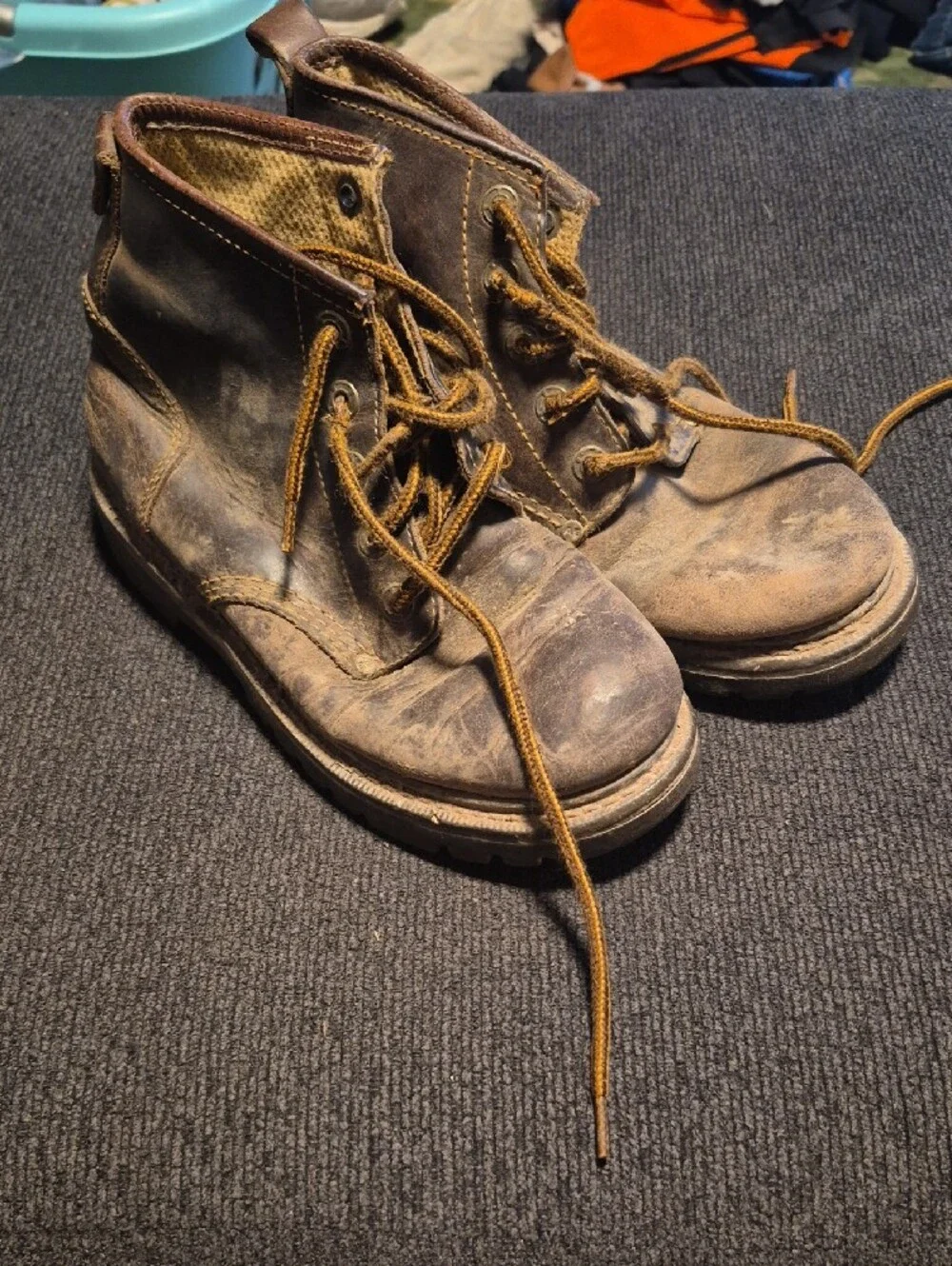 American Eagle Outfitters Brown Lace-Up Men's Work Boots